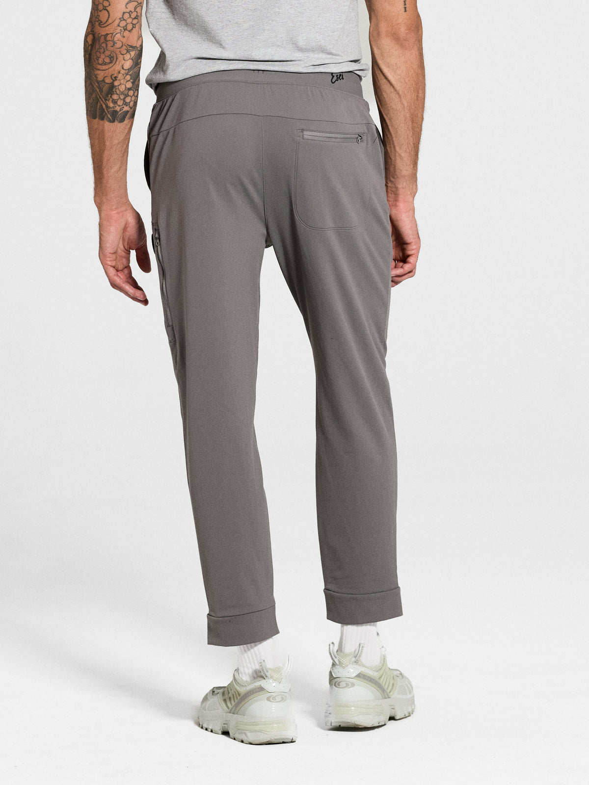 Drift Jogger in Charcoal, back view