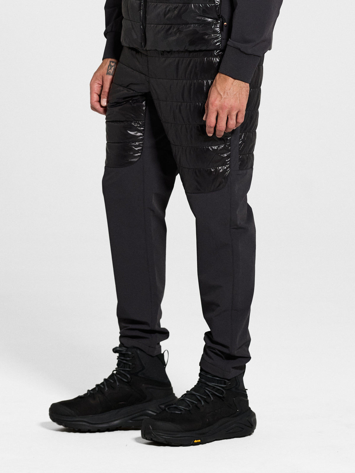 Rogue Pant in Black, three-quarter view