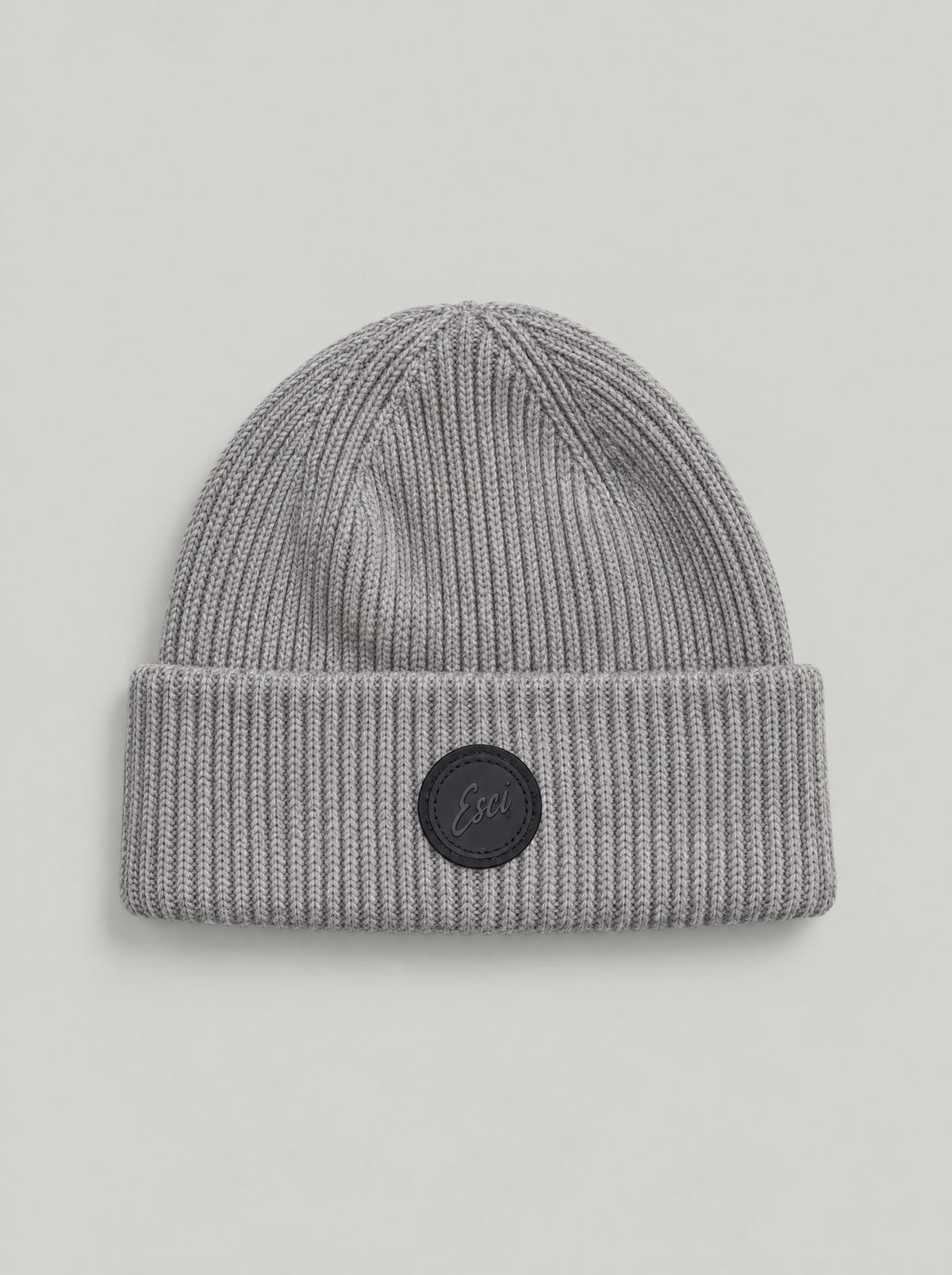 Teton Beanie in Grey, laid flat