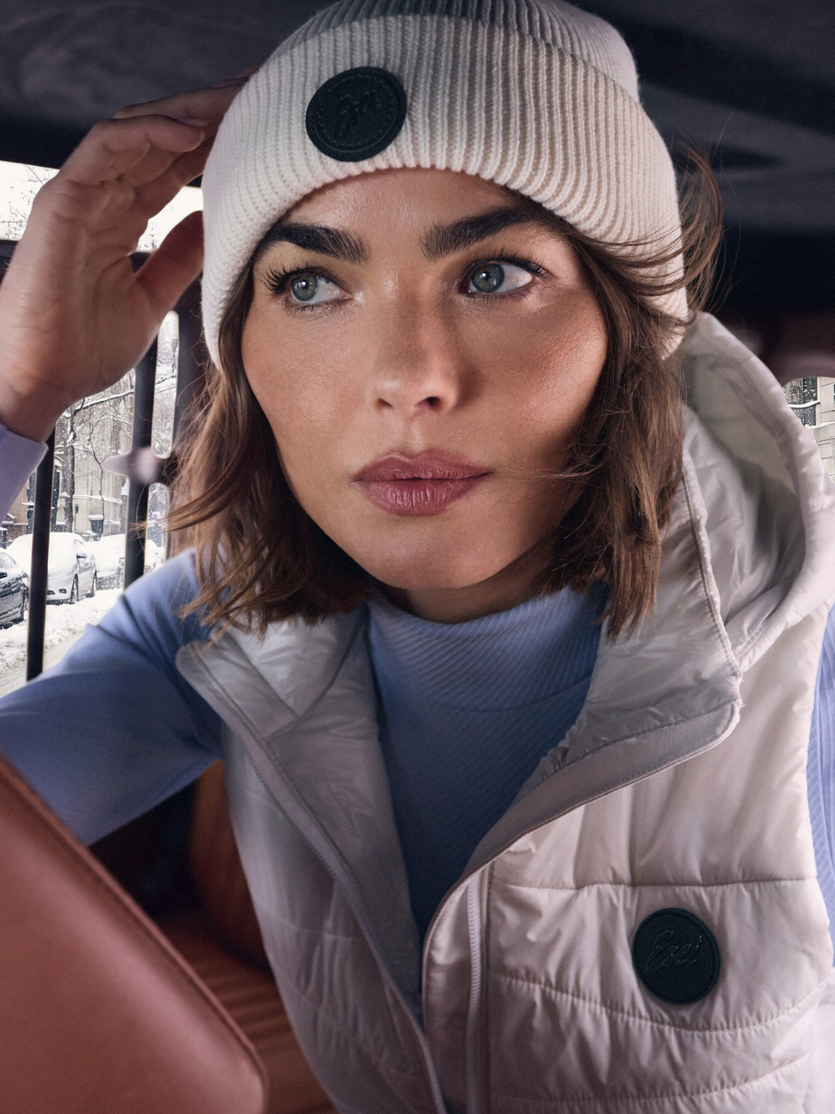 Teton Beanie in Vanilla, view 3