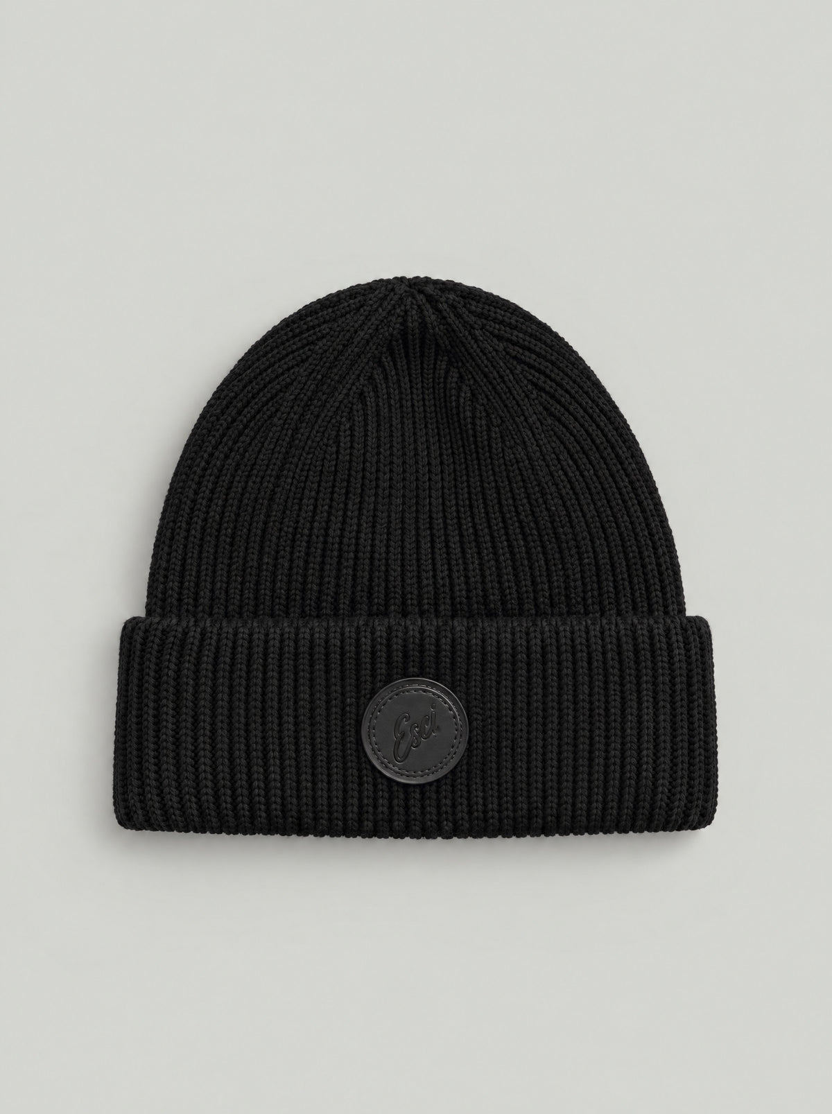 Teton Beanie in Black, laid flat